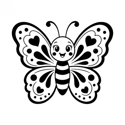 Butterfly line art